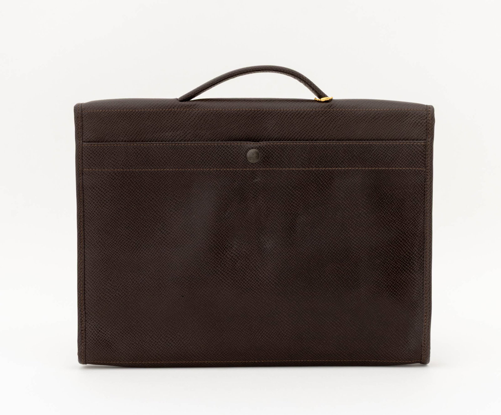 Longchamp Brown Leather Portfolio Case - 6