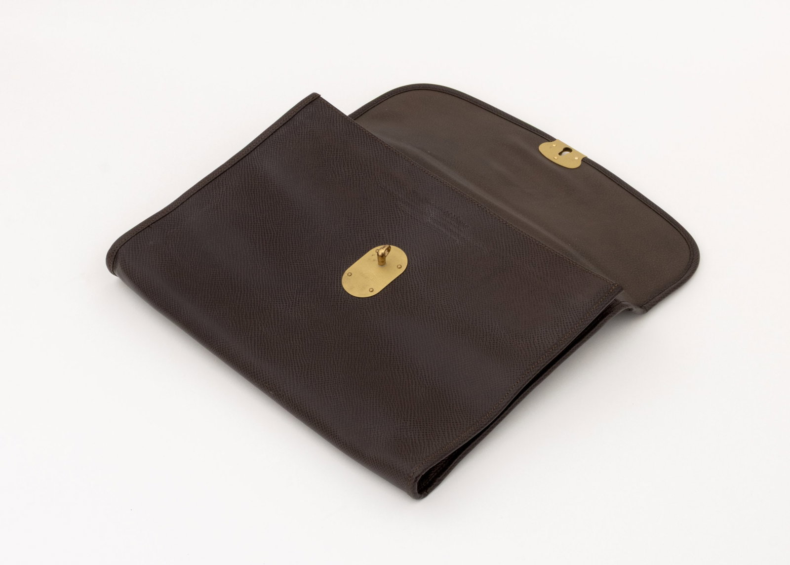 Longchamp Brown Leather Portfolio Case - 7