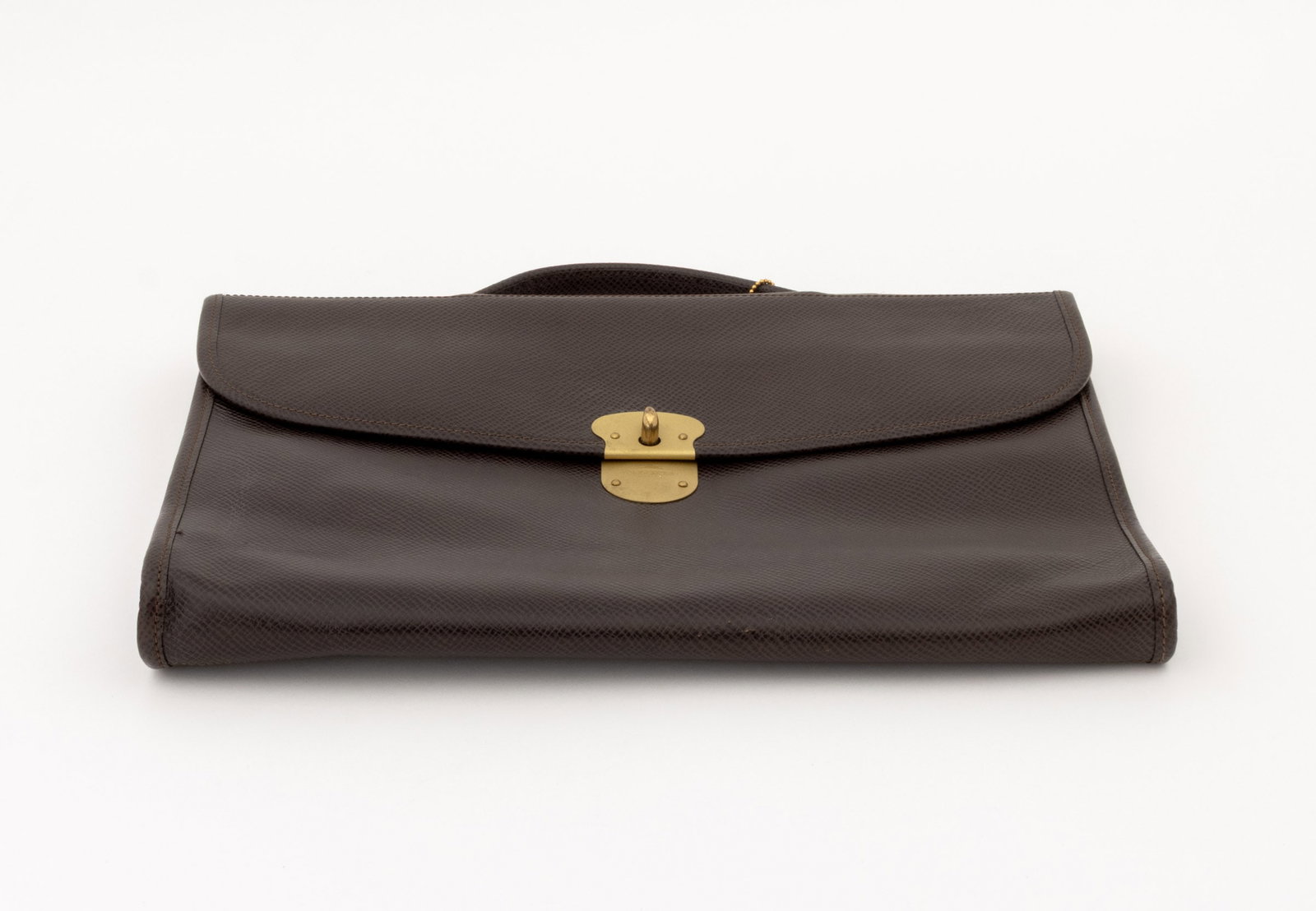 Longchamp Brown Leather Portfolio Case - 9