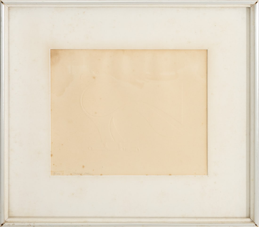 Omar Rayo Standing Eagle Embossed Print (1 of 8)