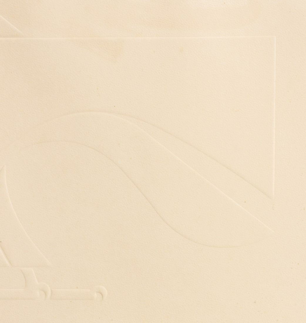Omar Rayo Standing Eagle Embossed Print - 4
