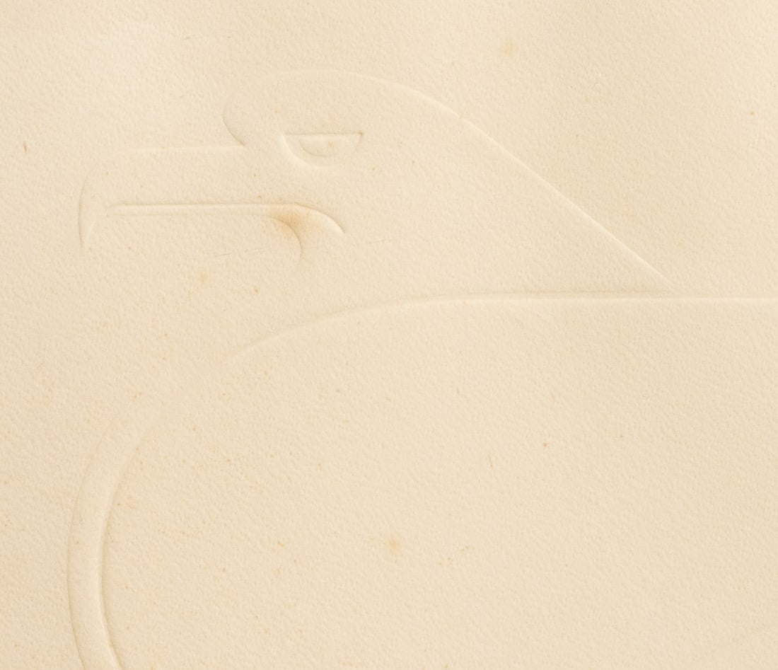 Omar Rayo Standing Eagle Embossed Print - 6
