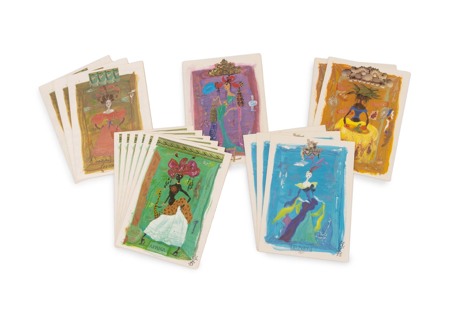 Christian Lacroix "5 Continents" Air France Menus (1 of 10)