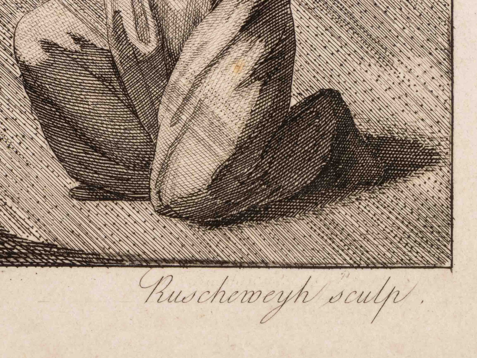 Ferdinand Ruscheweyh "Eijah" Etching, 19th C. - 10