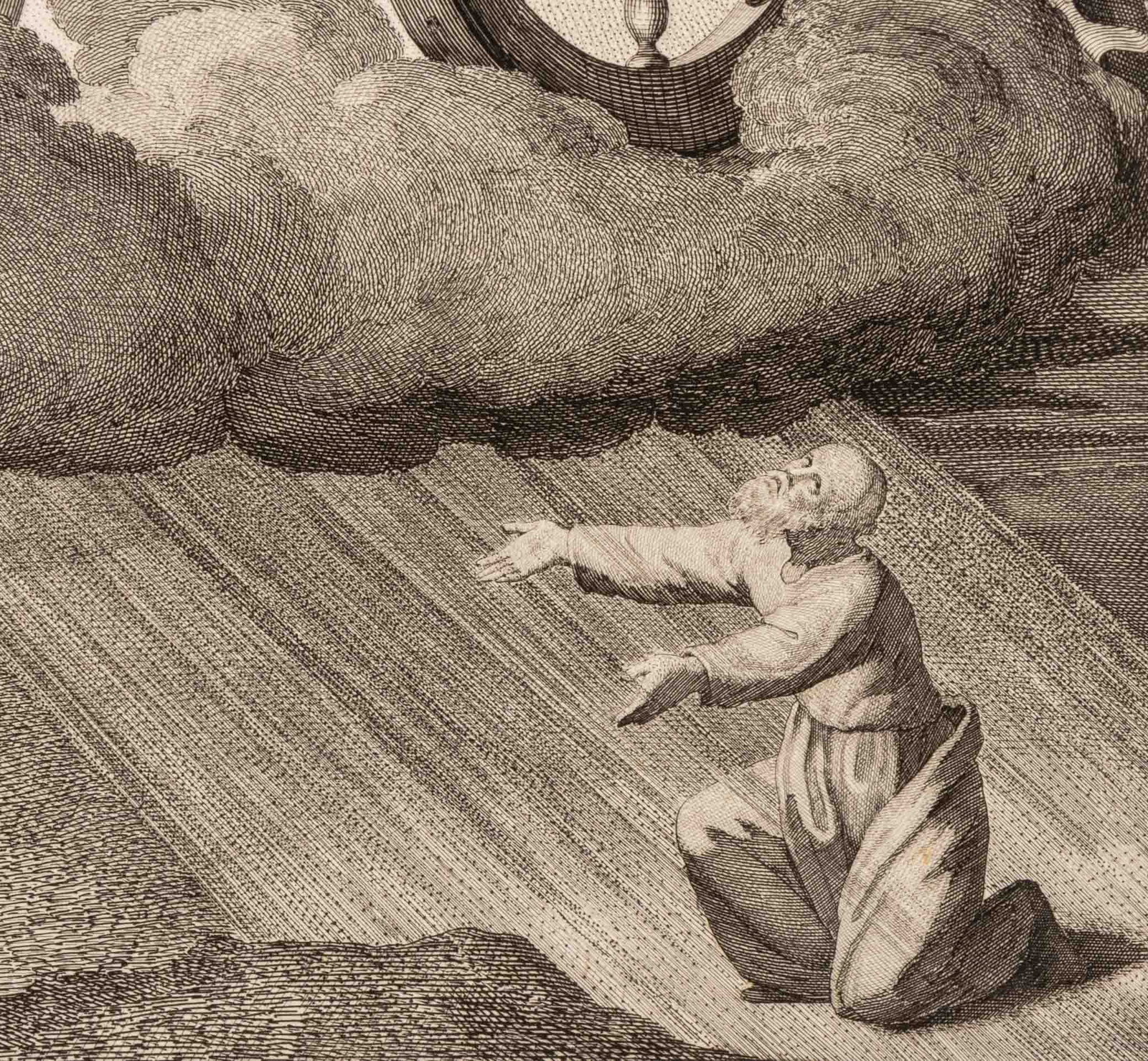 Ferdinand Ruscheweyh "Eijah" Etching, 19th C. - 6