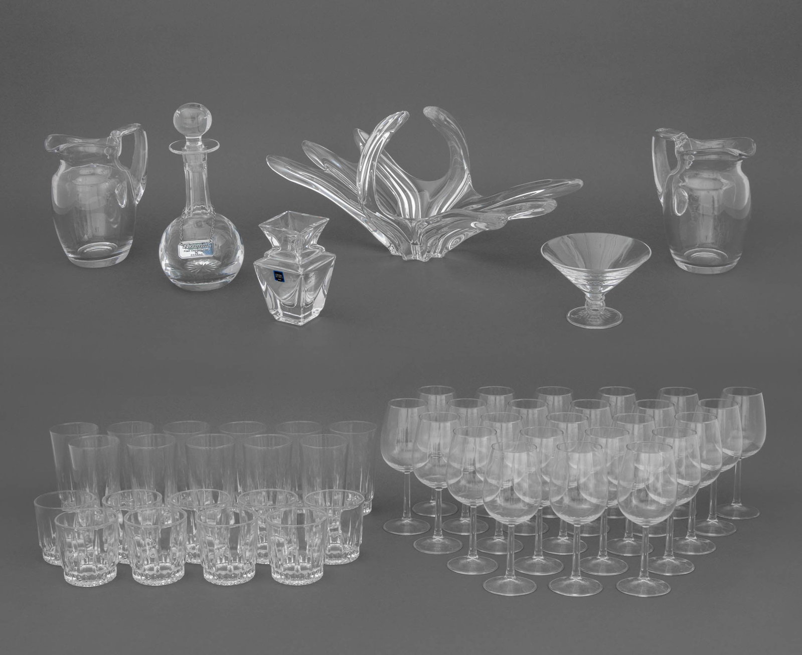 Art Vannes, Etc. Crystal Tableware, 48 Pcs. (1 of 20)