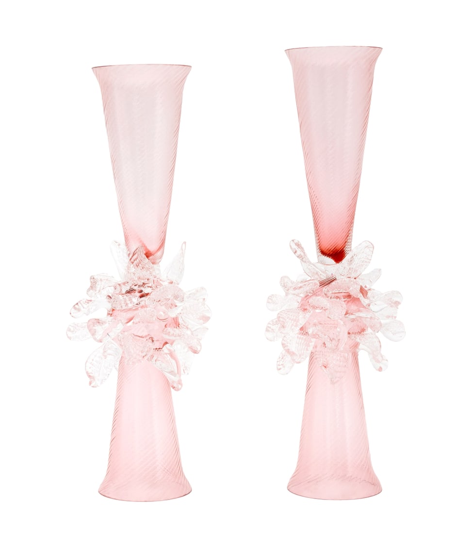 Borek Sipek for Ajeto Glass Floral Vases, Pair (1 of 16)
