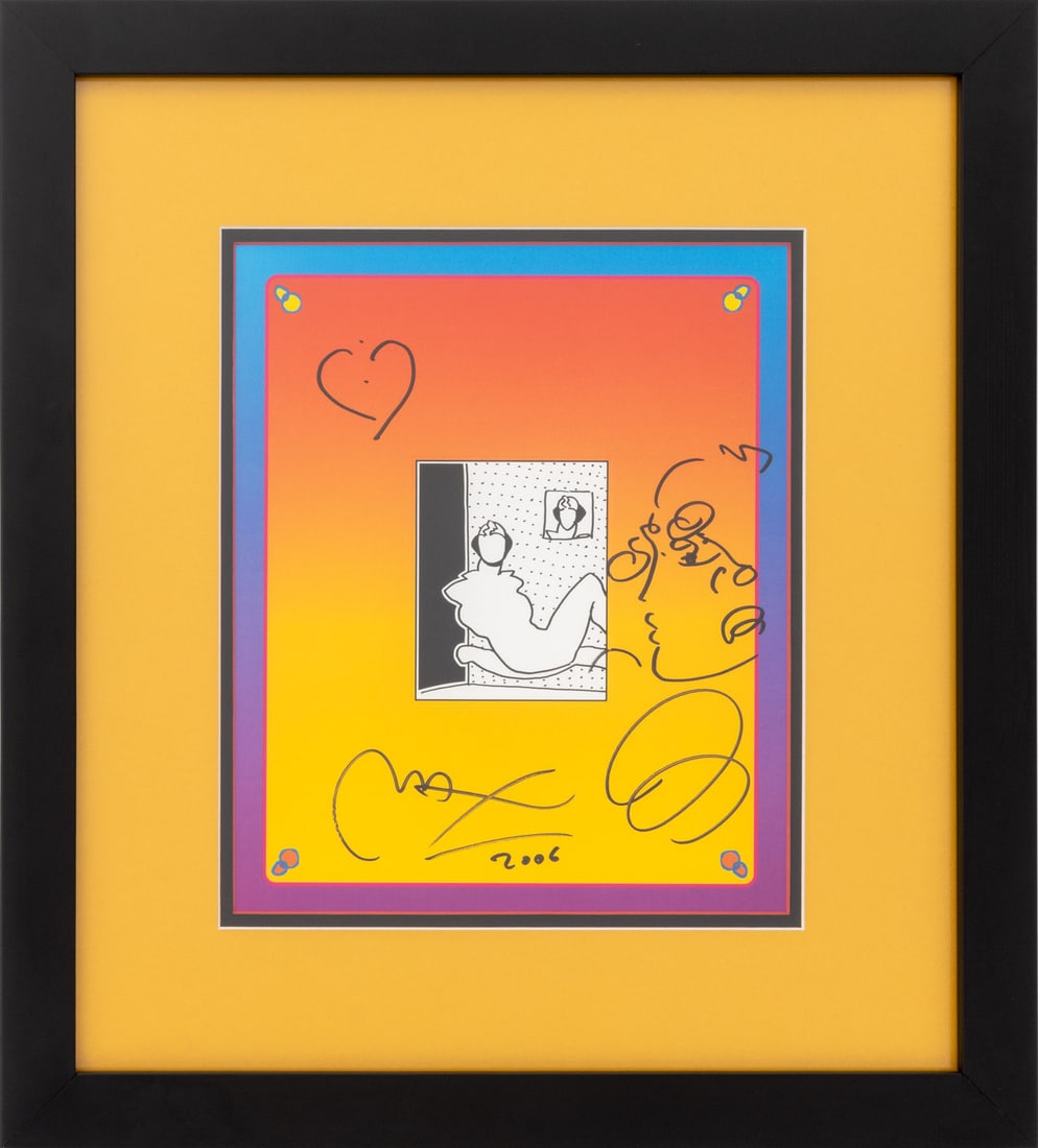 Peter Max Reclining Woman with Portrait, 2006 (1 of 8)