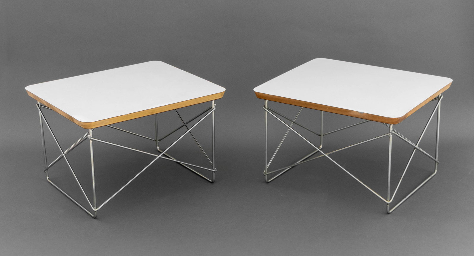 Eames for Herman Miller Wire Base Low Tables, Pair (1 of 7)