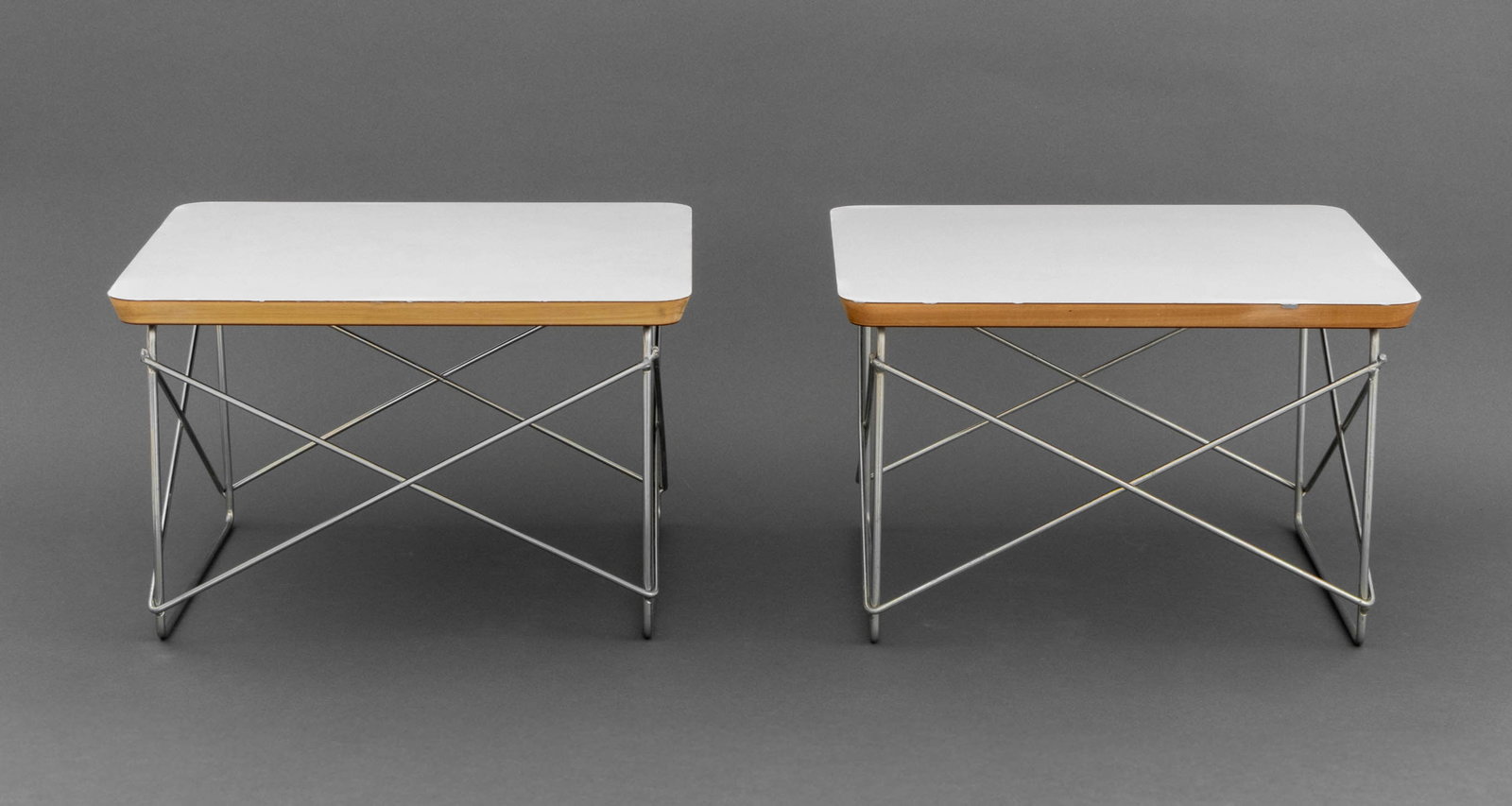 Eames for Herman Miller Wire Base Low Tables, Pair - 2