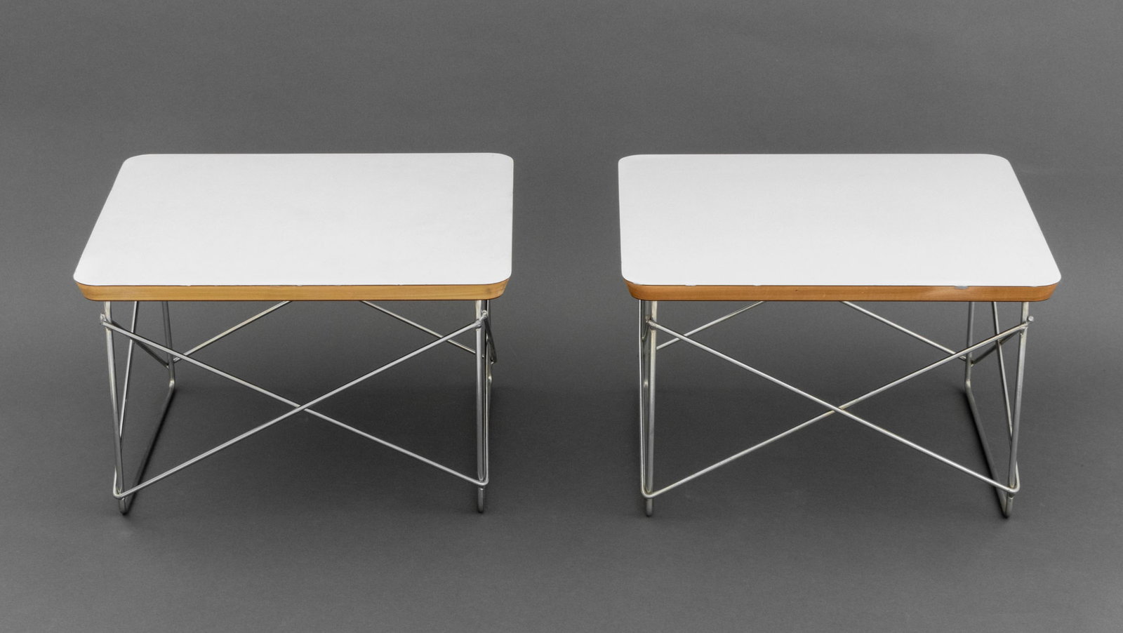Eames for Herman Miller Wire Base Low Tables, Pair - 3