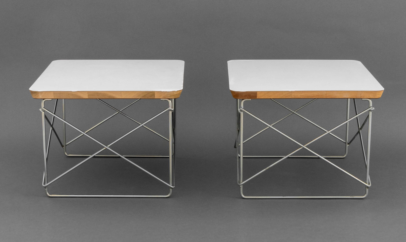 Eames for Herman Miller Wire Base Low Tables, Pair - 6