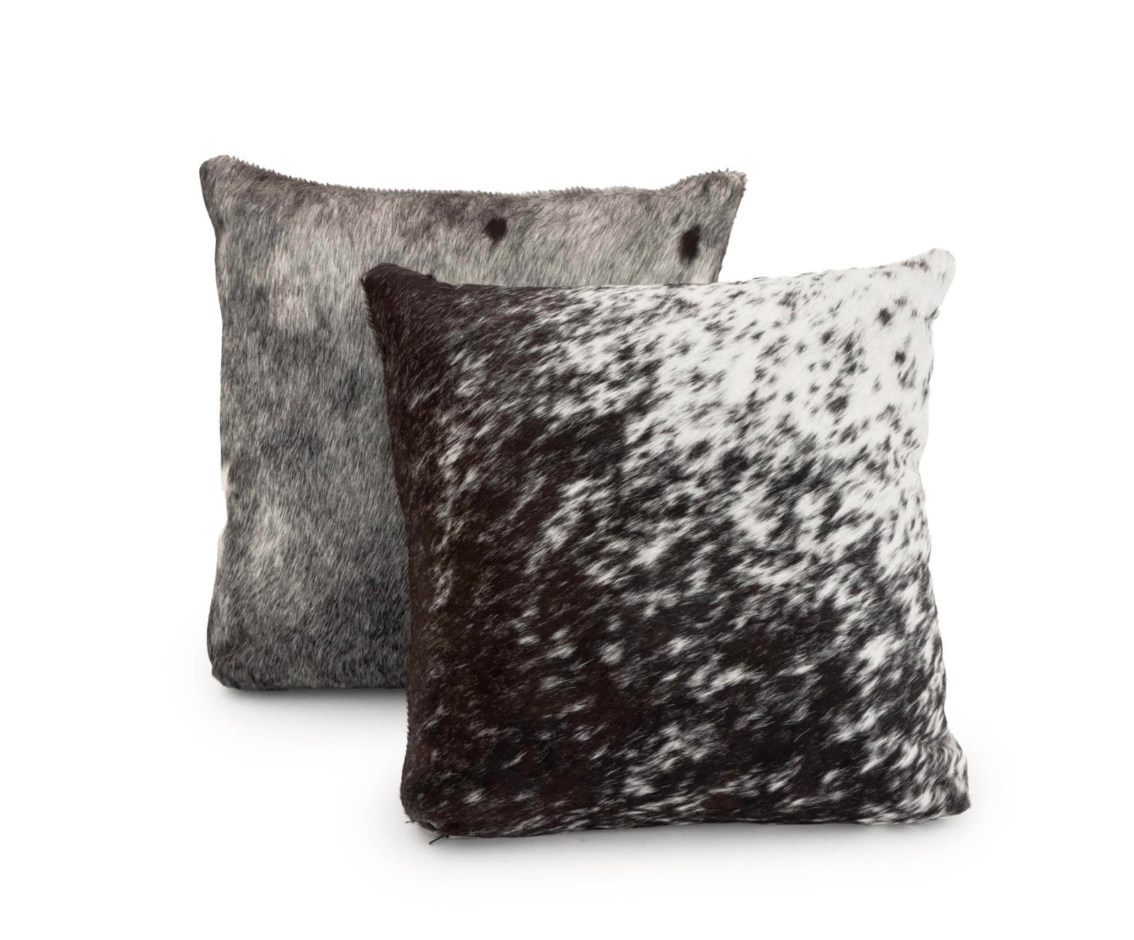 Modern Cowhide Throw Pillows, Pair (1 of 10)