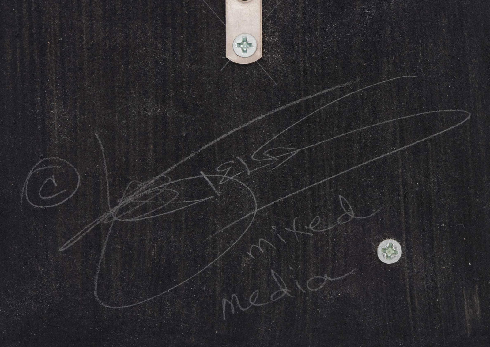 Illegibly Signed Abstraction Assemblage - 9