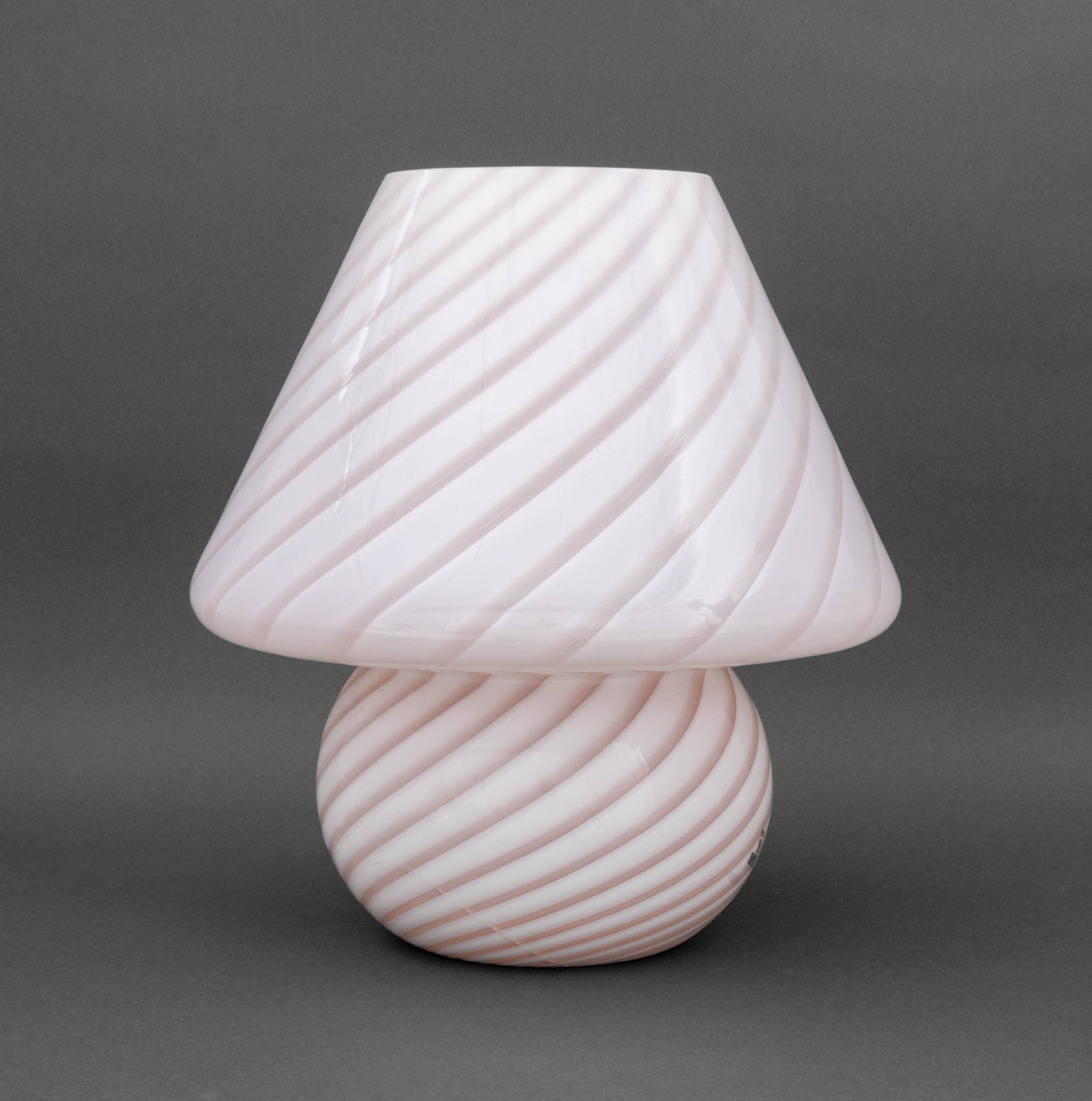 Murano Pink Glass Mushroom Lamp (1 of 9)