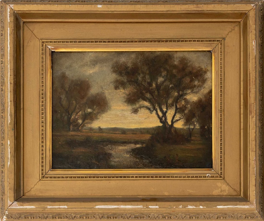American School Landscape at Dusk, 19th C. (1 of 6)