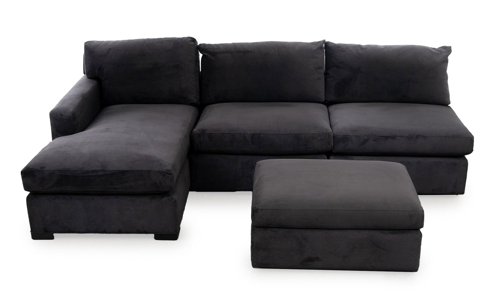 Modern Dark Velvet Upholstered Modular Sofa (1 of 14)