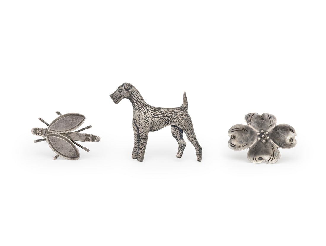 Stuart Nye, Etc. Vintage Silver Brooches, 3 (1 of 10)