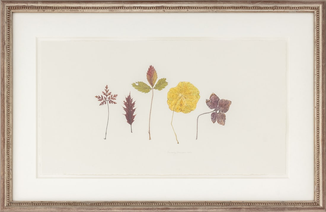 Beverly Duncan "5 Small Leaves" Watercolor, 2001 (1 of 7)