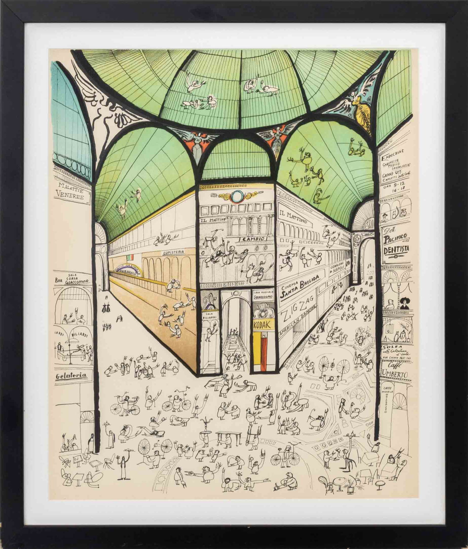 Saul Steinberg "Galleria Vittorio Emanuele", 1953 (1 of 8)