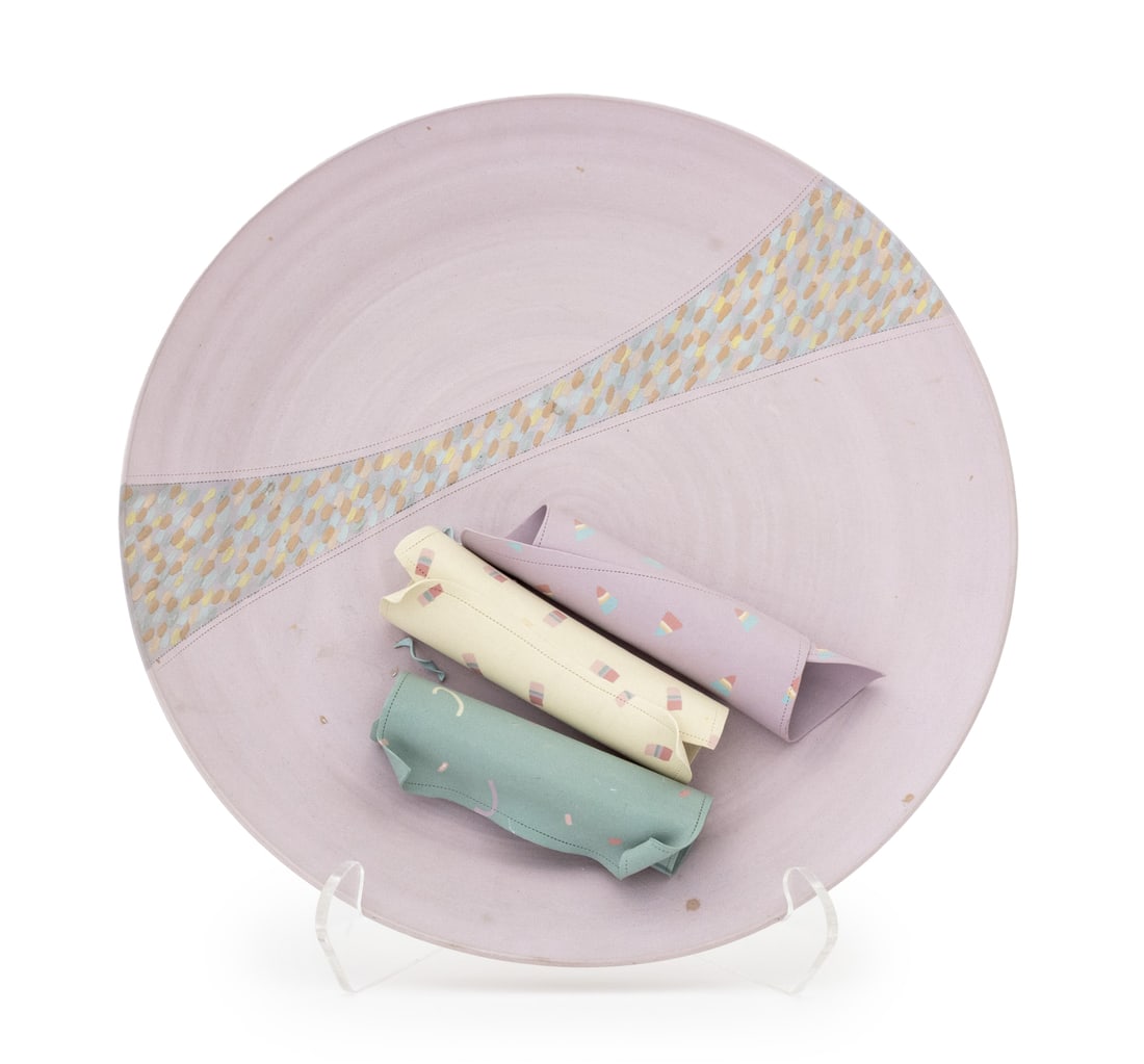 Illegibly Signed Sculptural Porcelain Charger (1 of 11)