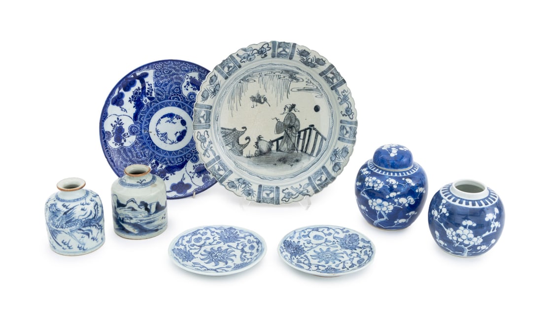 Chinese Blue and White Porcelain Articles, 8 (1 of 18)