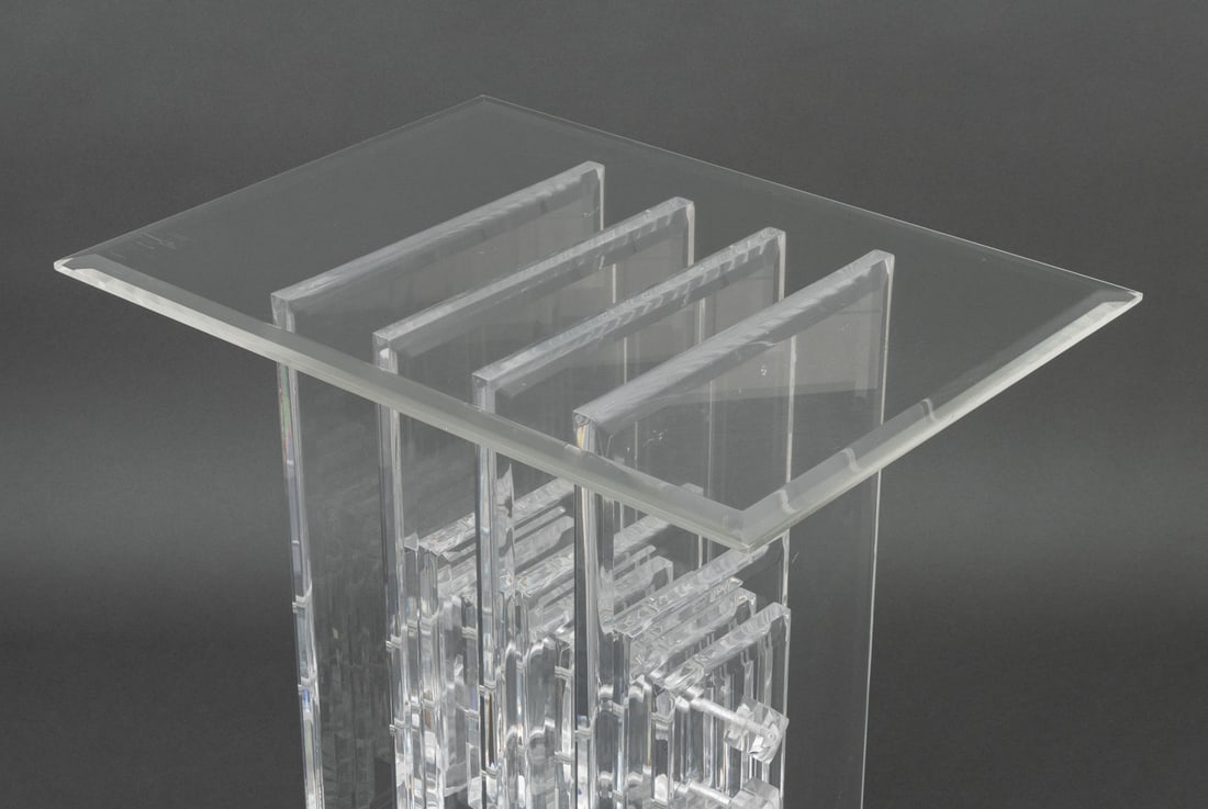 Postmodern Clear Acrylic Console Table - 4