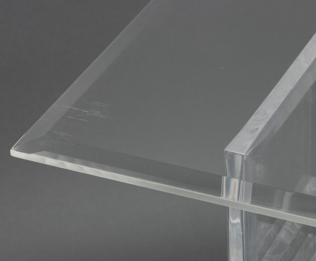 Postmodern Clear Acrylic Console Table - 5
