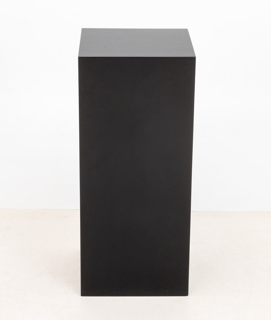 Modern Ebonized Wood Rectangular Pedestal - 2