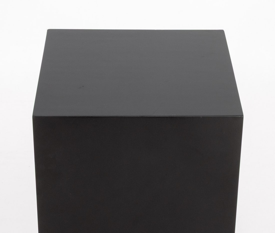Modern Ebonized Wood Rectangular Pedestal - 3