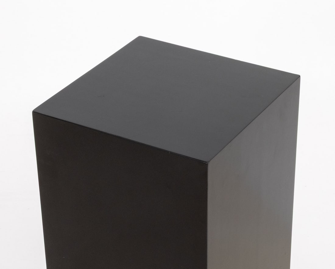 Modern Ebonized Wood Rectangular Pedestal - 4