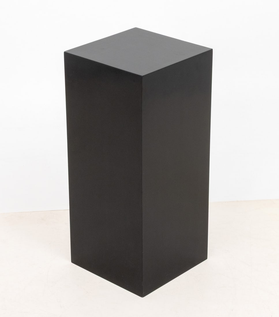 Modern Ebonized Wood Rectangular Pedestal - 5
