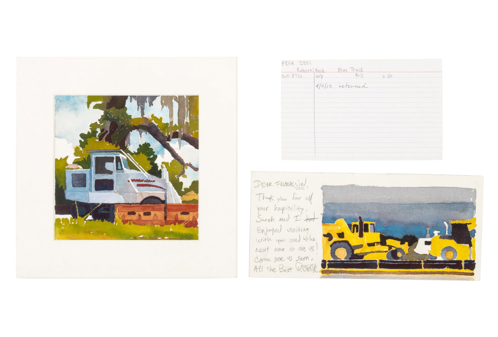 Robert Beck Truck Compositions Watercolor, 2 (1 of 14)