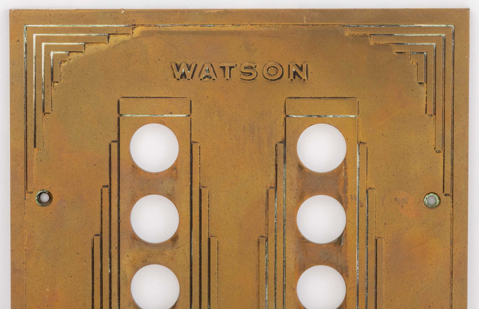 Watson Bronze Elevator Button Panel - 2