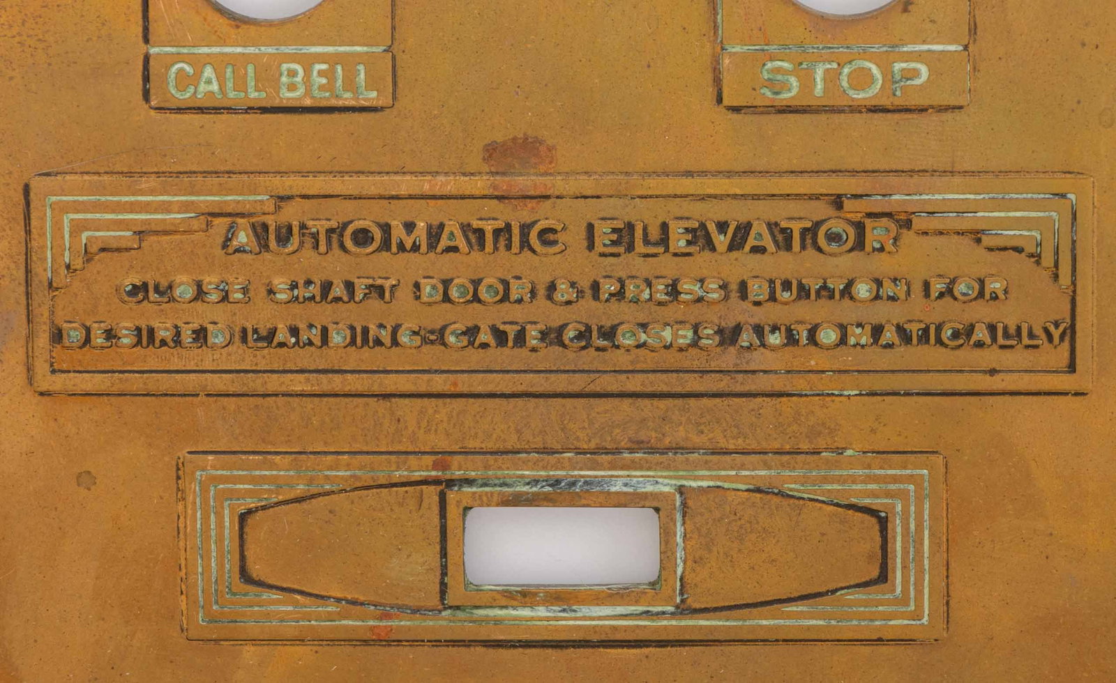 Watson Bronze Elevator Button Panel - 3