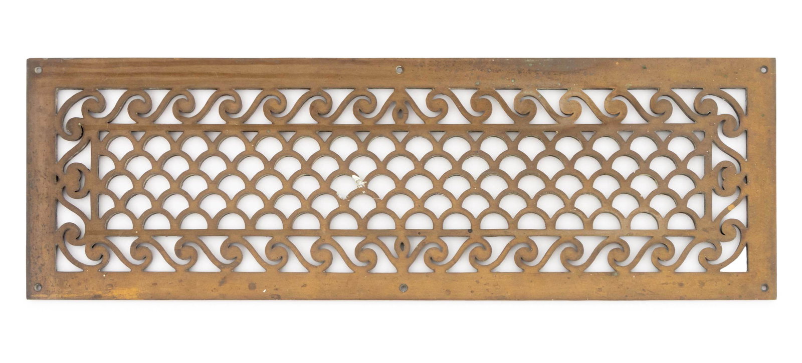 Art Deco Marine Motif Brass Decorative Grate (1 of 6)
