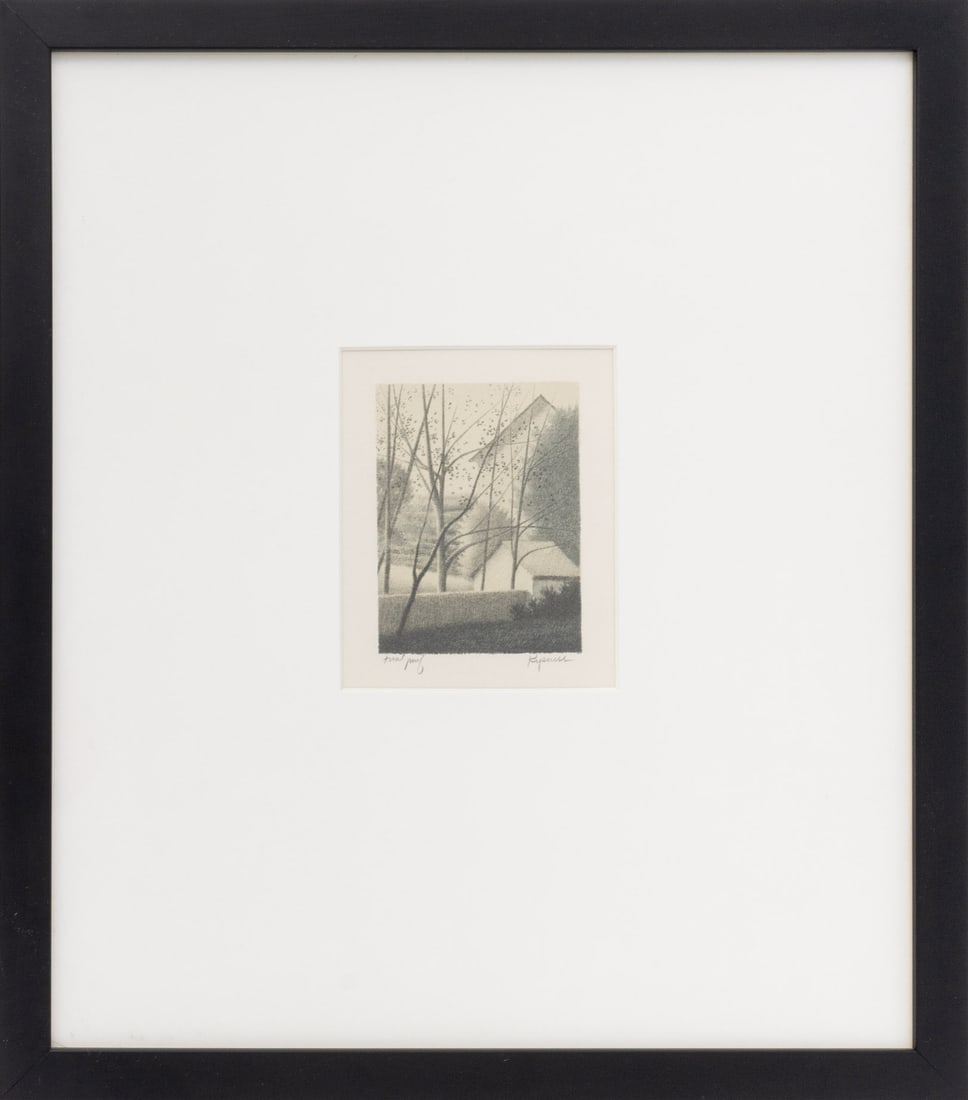 Robert Kipness "Fences" Lithograph, 1984 (1 of 7)