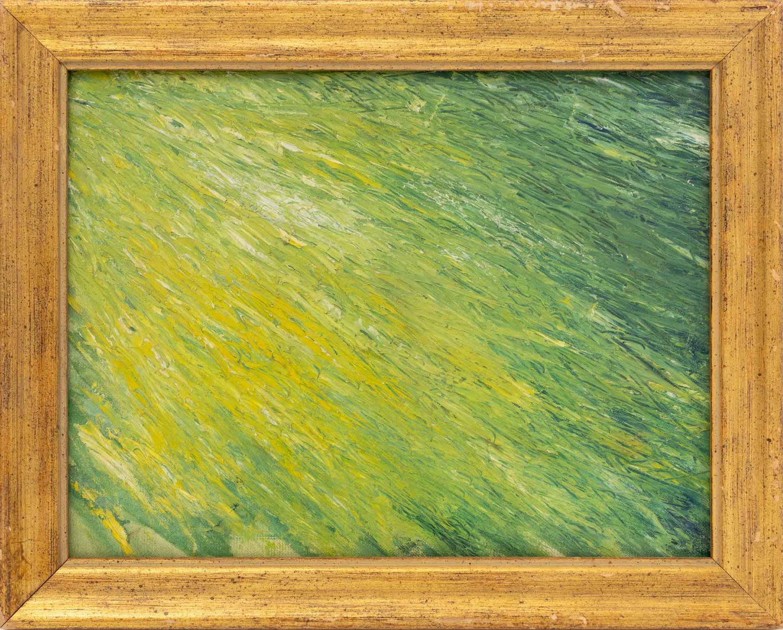 Green Color Field Oil on Canvas Panel, 20th C. (1 of 6)