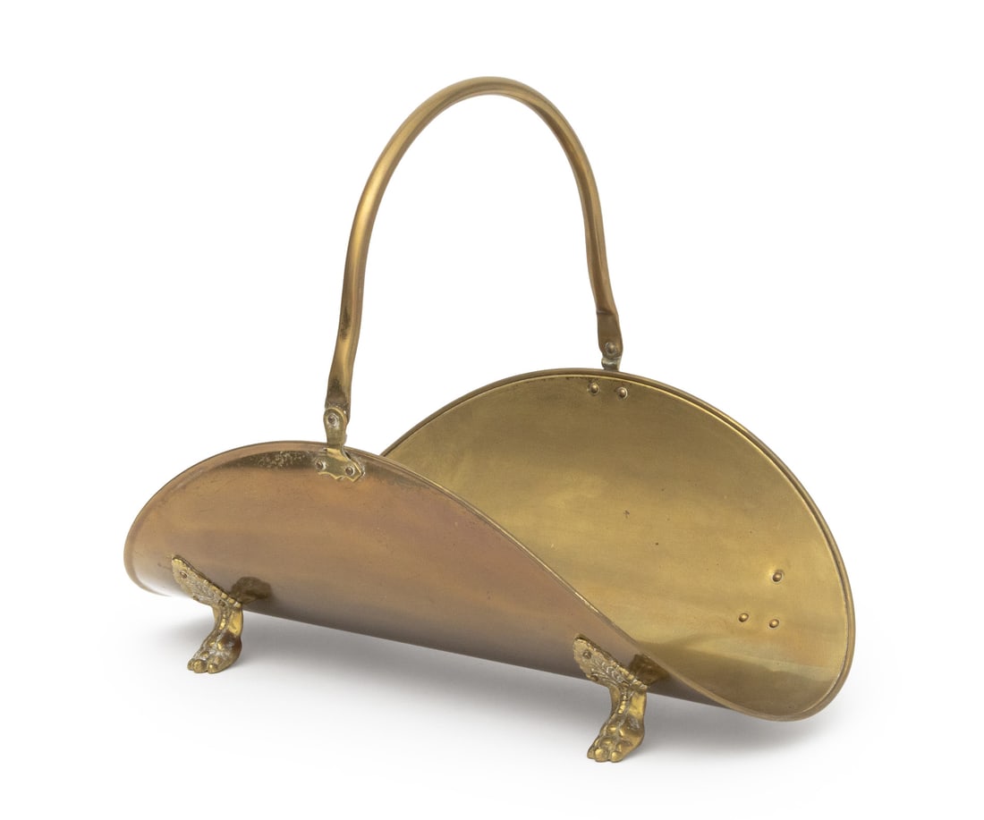 English Regency Brass Log Holder (1 of 9)