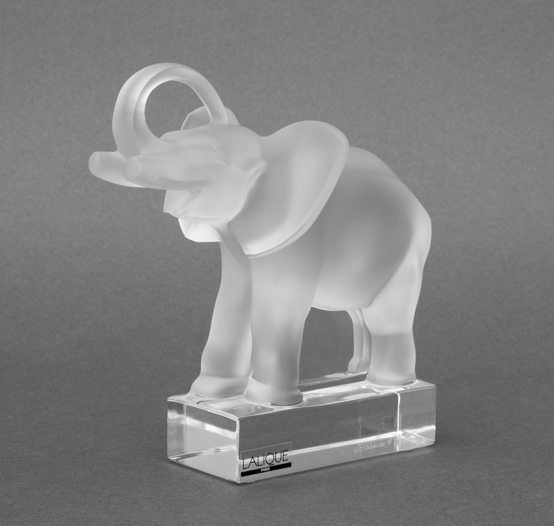 Lalique Crystal Elephant Sculpture (1 of 10)