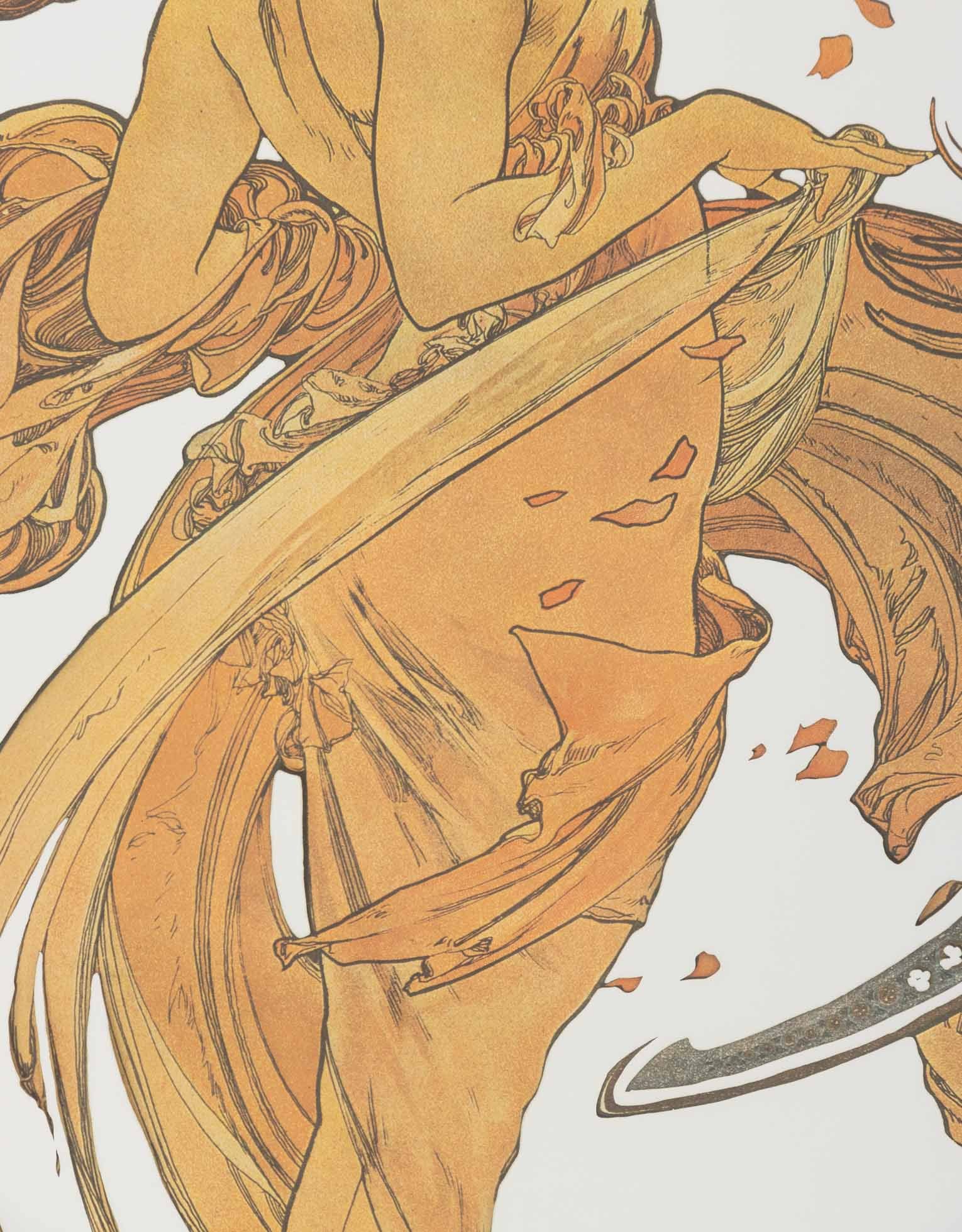 After Alphonse Mucha Offset Lithograph Mirror - 4