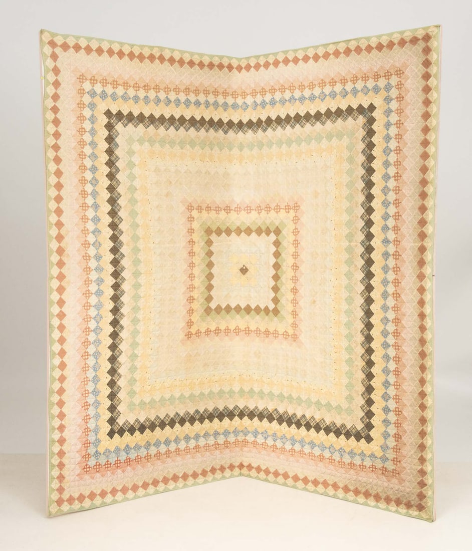 American Cotton Patchwork Quilt, ca. 1920 - 2