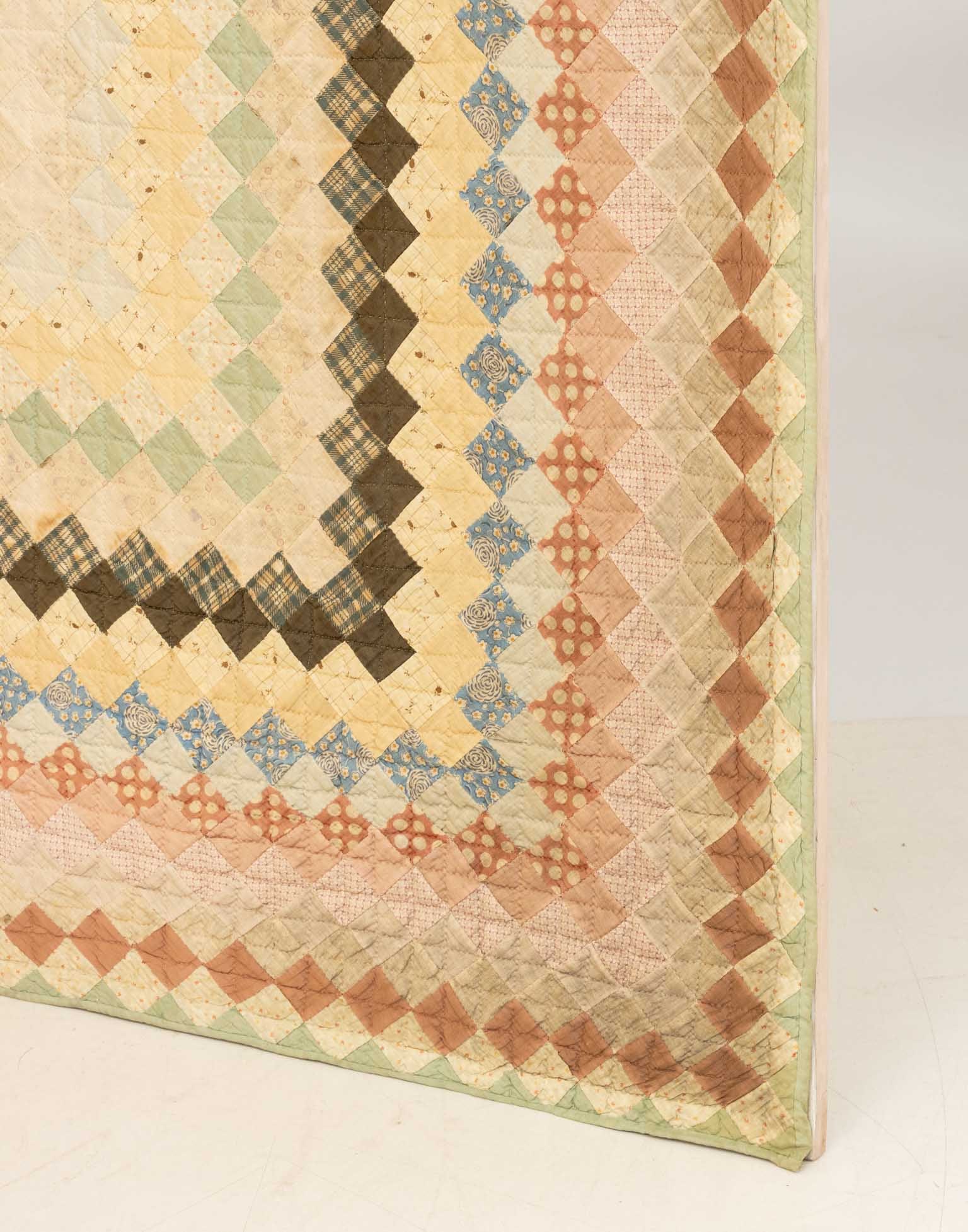 American Cotton Patchwork Quilt, ca. 1920 - 3