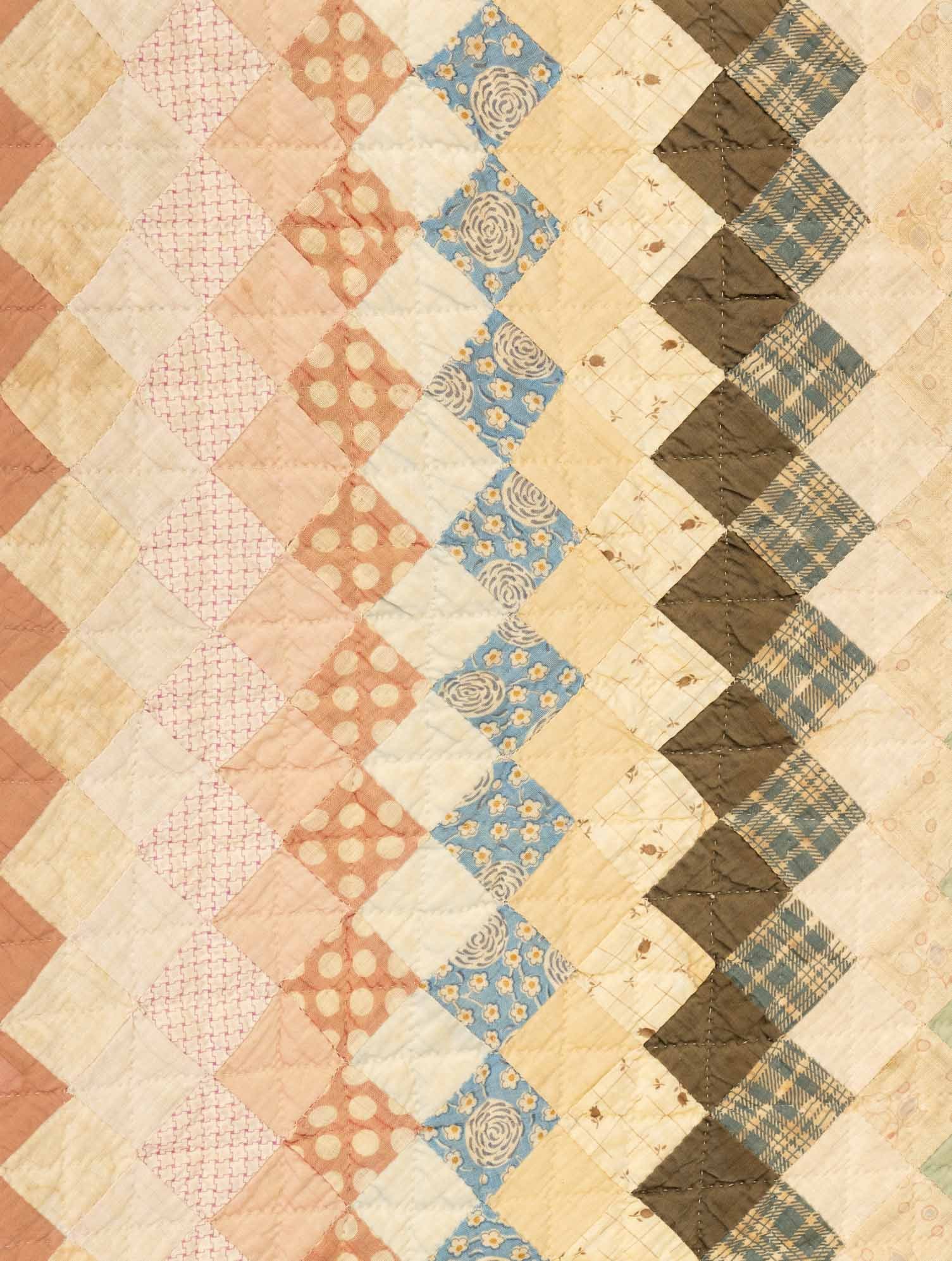 American Cotton Patchwork Quilt, ca. 1920 - 4