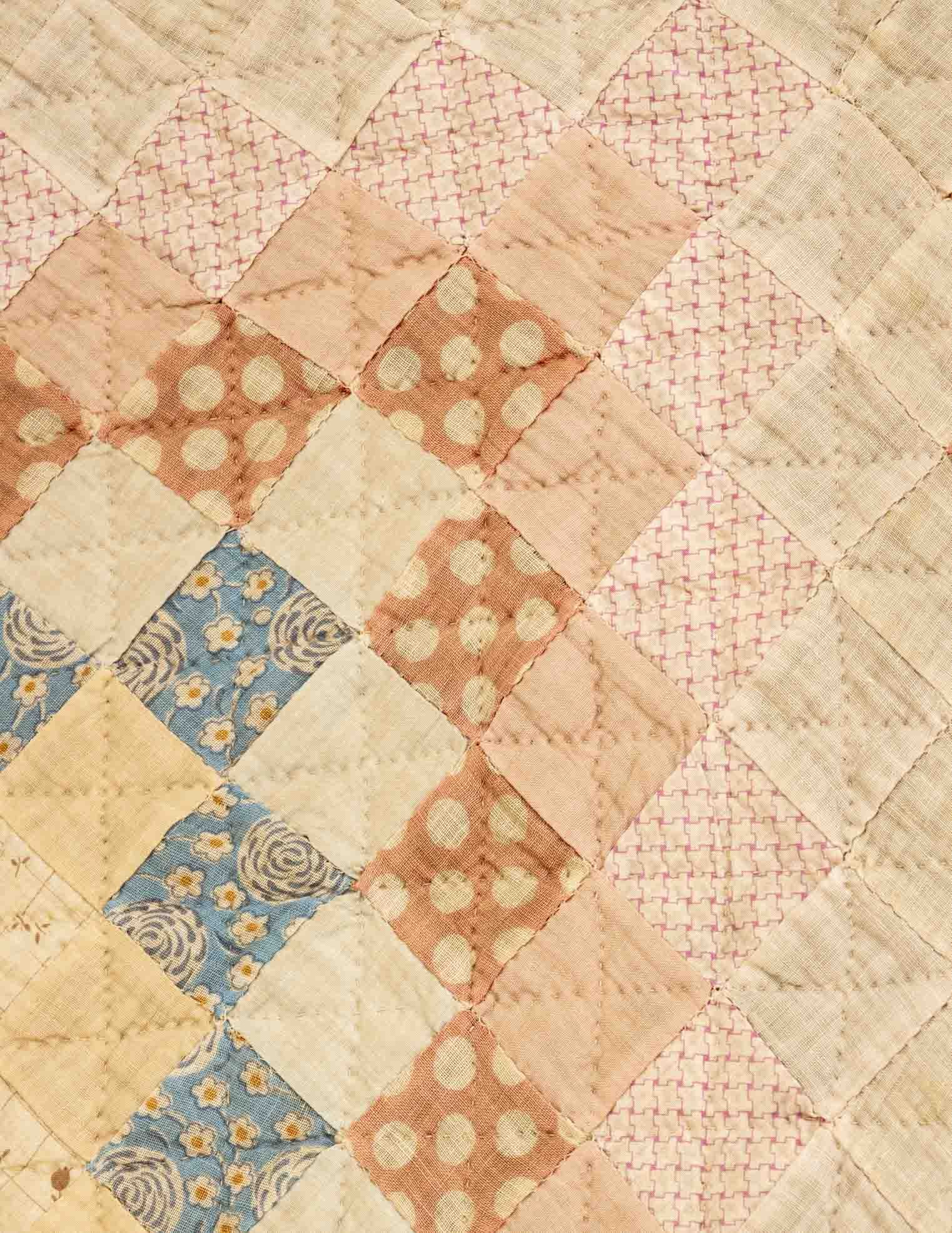 American Cotton Patchwork Quilt, ca. 1920 - 5