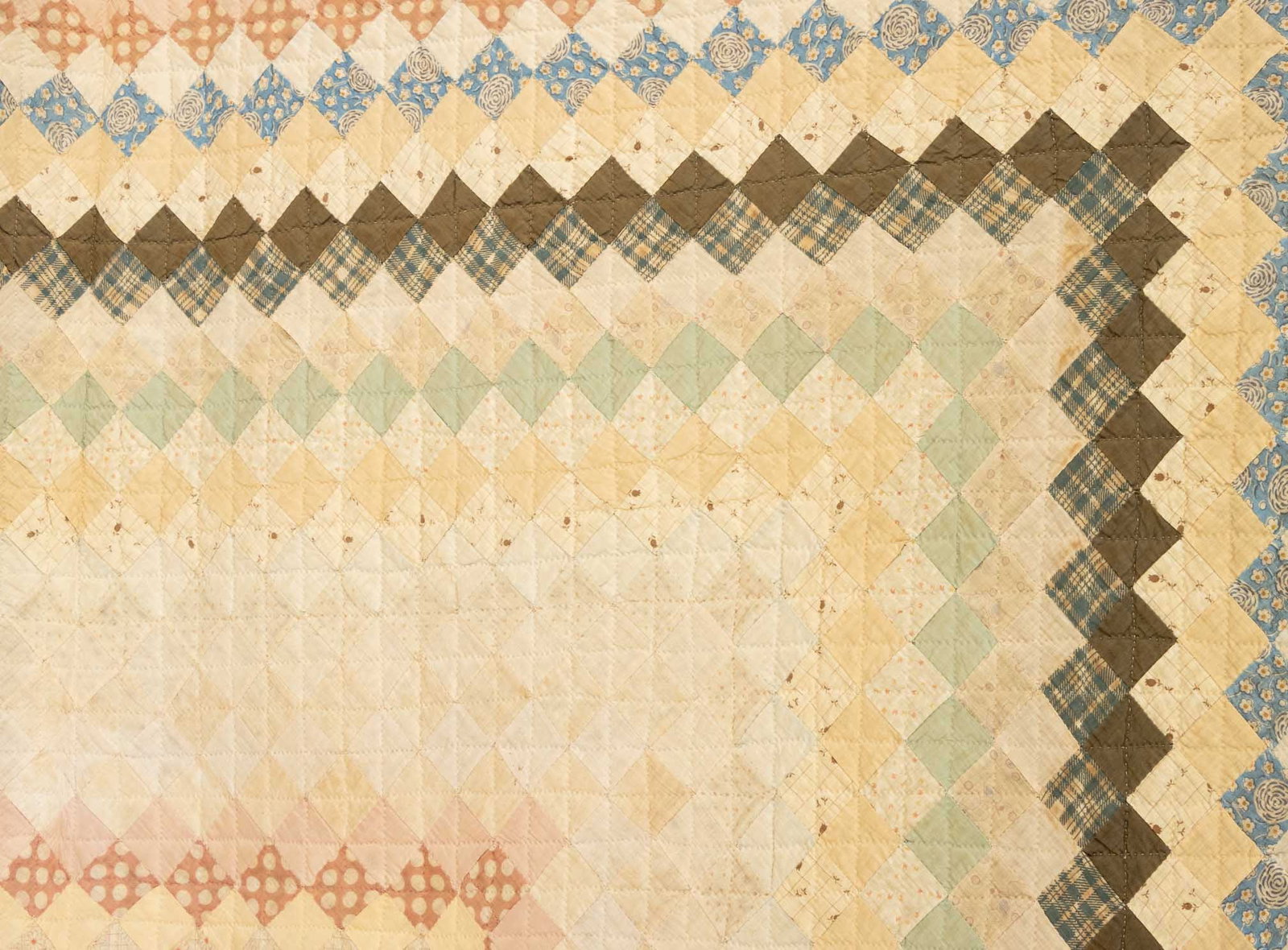 American Cotton Patchwork Quilt, ca. 1920 - 6