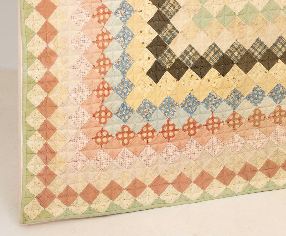 American Cotton Patchwork Quilt, ca. 1920 - 7