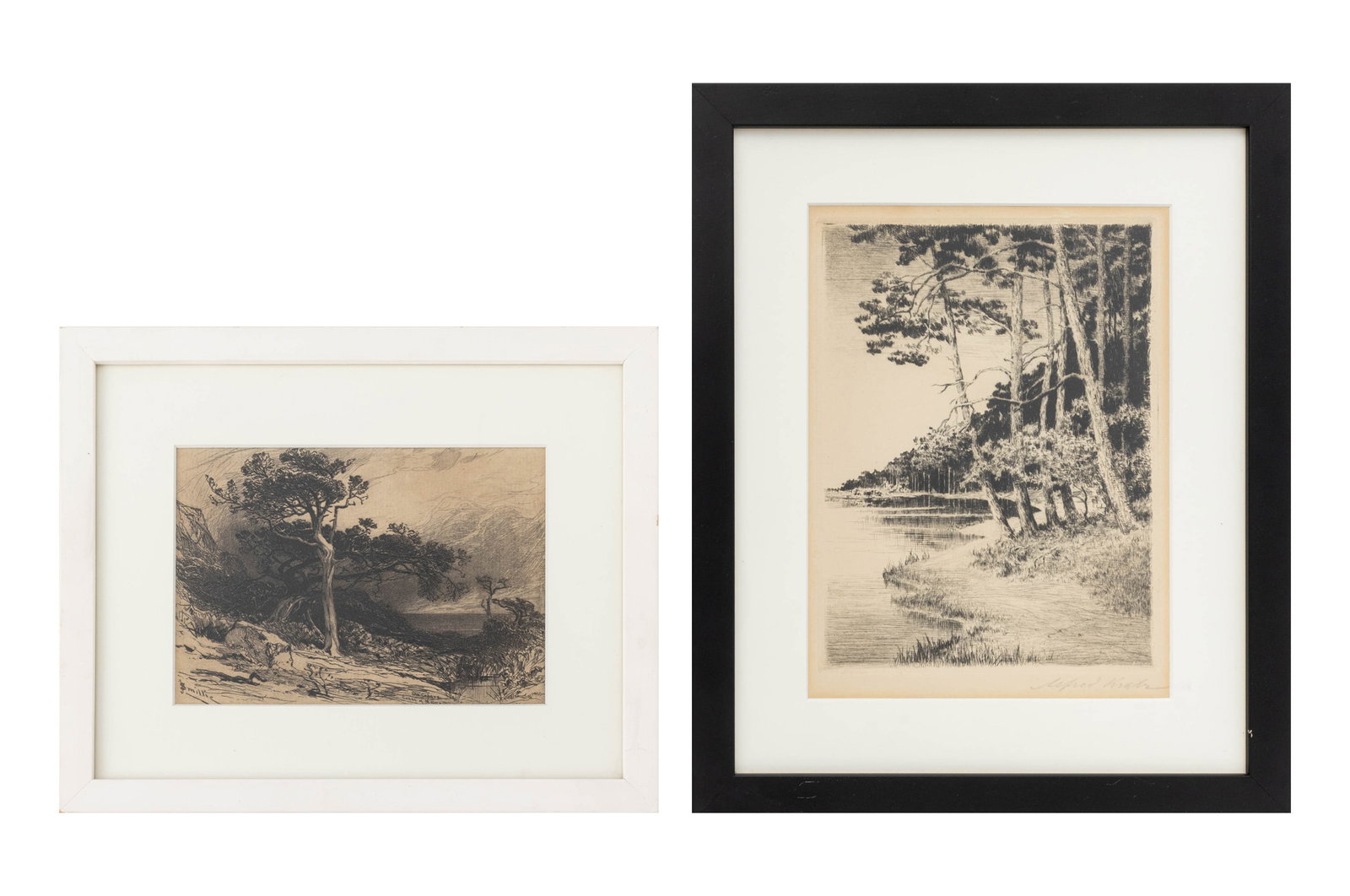 James Smillie, Etc. Landscape Scene Etchings, 2 (1 of 14)