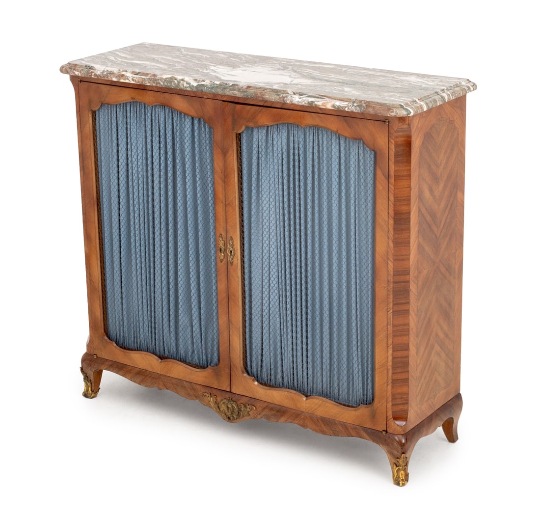 Louis XVI Style Kingwood Bibliotheque Cabinet (1 of 8)