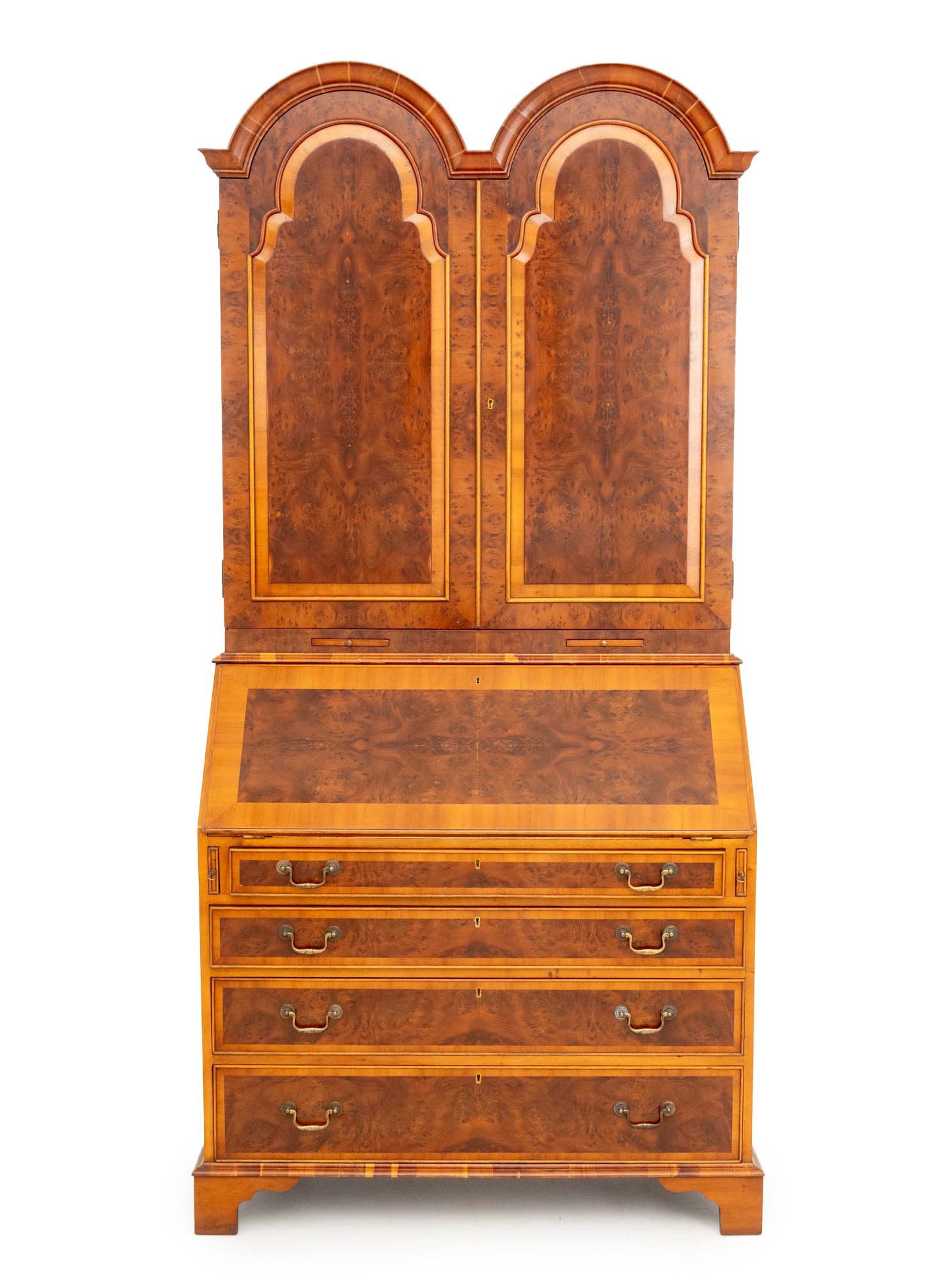 George I Style Walnut Double Domed Secretaire (1 of 13)